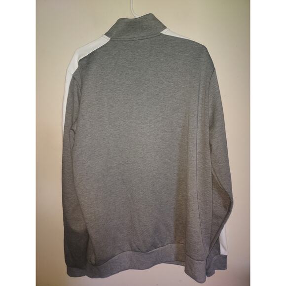 Puma Men's Track Jacket XL Full Zip Knit Athletic Pockets Casual Gray White - Picture 5 of 8